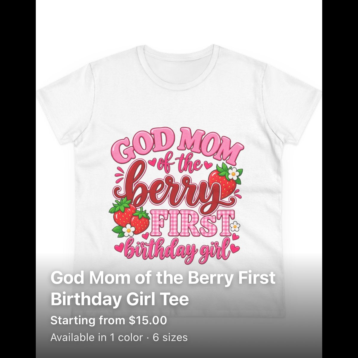 God Mom Berry Shirt